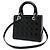Lady Dior Cannage Handtasche aus Lackleder Schwarz - Ansicht 2