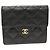 Portafoglio classico Chanel piccolo in caviar Nero