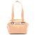 Borsa Boston in pelle beige Chanel Chocolate Bar Marrone