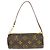 Pochette Papillon Mini in Tela Monogram Louis Vuitton Marrone - vista 2