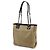 CHANEL Deauville PM Tote Tasche Schwarz Beige - Ansicht 3