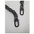 Cinghia Louis Vuitton Nera Metallo Nero - vista 6