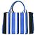 Prada Canapa Handtasche Schwarz Blau Weiß Canvas - Ansicht 3