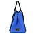 Prada Canapa Handtasche Schwarz Blau Weiß Canvas - Ansicht 4