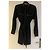 Tom Ford Kleid Schwarz mit Lederdetails 38IT - Ansicht 3