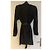 Tom Ford Kleid Schwarz mit Lederdetails 38IT - Ansicht 4