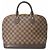 Borsa Louis Vuitton Alma Damier Ebene Marrone - vista 2