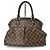Borsa a Spalla Louis Vuitton Trevi PM Ebano Damier Marrone - vista 2
