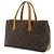 Borsa Tote Louis Vuitton Monogram Wilshire PM Marrone - vista 3