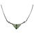 Collana Christian Dior metallo Argento Auth bs34222A