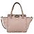 Borsa a mano in pelle Valentino Rock Studs 2 in 1 Rosa Oro Auth BA11911A D'oro - vista 13