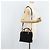 Borsa a Mano in Camoscio GUCCI Bamboo 2way Nero Oro 000 122 0316 Auth BA11541 D'oro - vista 24