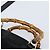 Borsa a Mano in Camoscio GUCCI Bamboo 2way Nero Oro 000 122 0316 Auth BA11541 D'oro - vista 8