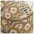 CHANEL Borsa a Mano Camelia Tela Beige Oro CC Auth BAZ669V D'oro - vista 11
