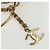 CHANEL Borsa a Mano Camelia Tela Beige Oro CC Auth BAZ669V D'oro - vista 14