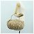 CHANEL Borsa a Mano Camelia Tela Beige Oro CC Auth BAZ669V D'oro - vista 23
