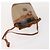 Céline Borsa Clutch in Tela Macadam CELINE in Pelle PVC 3 Pezzi Marrone Beige Auth fm5236 - vista 5