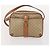 Céline Borsa Clutch in Tela Macadam CELINE in Pelle PVC 3 Pezzi Marrone Beige Auth fm5236 - vista 9