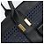 Chloé Sac à main Chloe Punching Alice en cuir noir et or Auth am11108 - vue 15