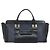Chloé Sac à main Chloe Punching Alice en cuir noir et or Auth am11108 - vue 2
