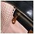 Chloé Sac à main Chloe Punching Alice en cuir noir et or Auth am11108 - vue 21