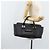 Chloé Sac à main Chloe Punching Alice en cuir noir et or Auth am11108 - vue 25