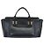 Chloé Sac à main Chloe Punching Alice en cuir noir et or Auth am11108 - vue 3