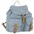 PRADA Backpack Nylon Light Blue Silver Auth 172516 Silvery