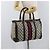 Gucci Borsa Boston GG Supreme in PVC Navy Gold Auth BAZ551 D'oro Blu navy - vista 21