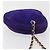 CHANEL Borsa a Mano Matelassé con Catena in Camoscio Viola Oro CC Auth YKZ821A D'oro Porpora - vista 6
