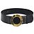 CINTURA CÉLINE Circle Pelle 34,3" Nero Oro Auth BAZ290A D'oro