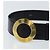 CINTURA CÉLINE Circle Pelle 34,3" Nero Oro Auth BAZ290A D'oro - vista 5