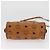 Borsa Boston Mini Logogram Vicetos MCM in pelle PVC 2 in 1 marrone oro Auth BAZ463 D'oro - vista 11