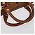 Borsa Boston Mini Logogram Vicetos MCM in pelle PVC 2 in 1 marrone oro Auth BAZ463 D'oro - vista 7