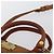 Borsa Boston Mini Logogram Vicetos MCM in pelle PVC 2 in 1 marrone oro Auth BAZ463 D'oro - vista 8