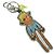 LOUIS VUITTON Monogram Portachiavi LV Scarecrow Charm Giallo MP2922 Auth BAZ470M Monogramma