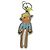 LOUIS VUITTON Monogram Portachiavi LV Scarecrow Charm Giallo MP2922 Auth BAZ470M Monogramma - vista 2