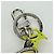 LOUIS VUITTON Monogram Portachiavi LV Scarecrow Charm Giallo MP2922 Auth BAZ470M Monogramma - vista 5