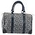 Céline Borsa a mano Celine C Sulky in tela blu navy e oro Auth 174475 D'oro - vista 2