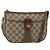 Borsa Sherry Line GG Supreme Web di GUCCI in PVC beige e oro 89 02 032 Auth BAZ577 D'oro