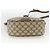 Borsa Sherry Line GG Supreme Web di GUCCI in PVC beige e oro 89 02 032 Auth BAZ577 D'oro - vista 9