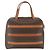 Céline Borsa a mano in tela Macadam CELINE in pelle PVC marrone oro Auth ARZ837 D'oro - vista 3