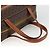 Céline Borsa a mano in tela Macadam CELINE in pelle PVC marrone oro Auth ARZ837 D'oro - vista 7