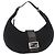 Borsa a spalla FENDI Mamma Baguette in nylon nero e argento autentica YKZ797