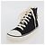 Sneakers Alte CHANEL Tela Nera Bianca A01852 CC Auth SW2298A Nero Bianco - vista 19