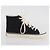 Sneakers Alte CHANEL Tela Nera Bianca A01852 CC Auth SW2298A Nero Bianco - vista 21