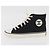 Sneakers Alte CHANEL Tela Nera Bianca A01852 CC Auth SW2298A Nero Bianco - vista 22