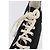 Sneakers Alte CHANEL Tela Nera Bianca A01852 CC Auth SW2298A Nero Bianco - vista 32