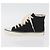 Sneakers Alte CHANEL Tela Nera Bianca A01852 CC Auth SW2298A Nero Bianco - vista 5