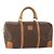 Céline Borsa Boston in tela Macadam CELINE in pelle PVC marrone oro Auth YKZ788 D'oro